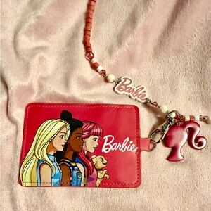 Barbie Pink Character Card Holder with Lanyard